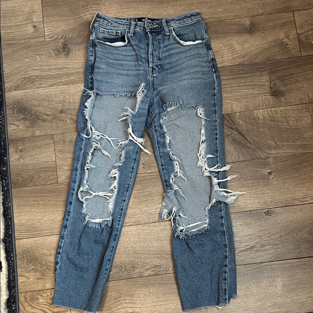 Hollister Distressed Blue Jeans